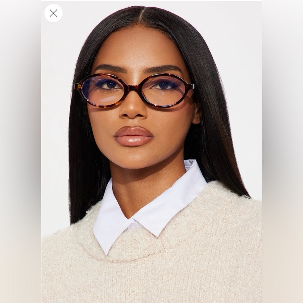 FASHION NOVA Tortoise Shell Women's Round Blue Light Glasses OS - Picture 3 of 7
